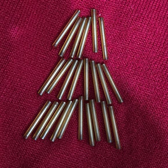 Michael Simon Cardigan Sweater Red Duster Beaded Christmas Asymmetric Plus 1X - Picture 12 of 15